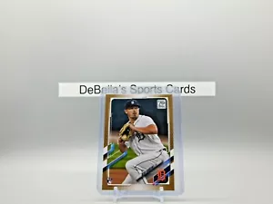 2021 Topps Series 1 Beau Burrows RC #123 Gold #0919/2021 Tigers - Picture 1 of 3
