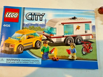LEGO City Set Car & Caravan Camper  #4435  complete with Instructions - Image 1 of 4