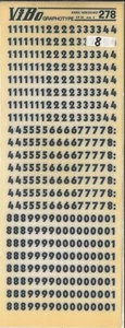 1 FOGLIO TRASFERELLI TRASFERIBILI VIBO  278  MM 6 NUMERI - Picture 1 of 2