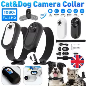 HD 1080P Dog Tracker Collar Dog Cat Pet Camera Collar Nanny Camera Pet Supplies - Picture 1 of 24