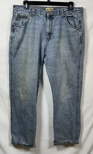 Pantalones de mezclilla azules desgastados Wrangler 20X para hombre 38x34 Rodeo Cowboy Farmcore Dad - Imagen 1 de 13