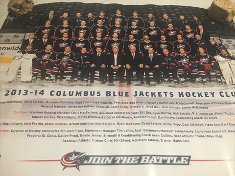 Columbus Blue Jackets Hockey Club  2013-14 team poster Cover