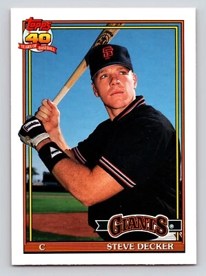 1991 Topps Traded - Steve Decker #29T (RC) - Image 1 of 2