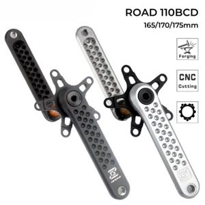 Road Bike Crankset Grave Hollow Crank 165/170/175mm 110BCD Bike Part 11/12 Speed - Picture 1 of 32