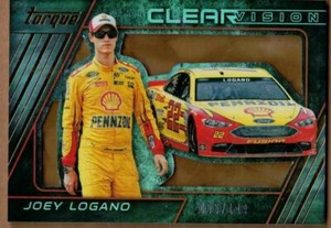 2016 PANINI TORQUE CLEAR VISION GOLD #8 JOEY LOGANO #055/149