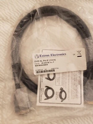 Extron DVID SL Pro 6' Single Link DVI-D Cables 26-649-06 - Image 1 of 3