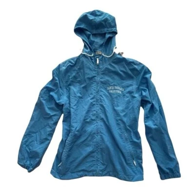 Jaqueta corta-vento Brandy Melville John Galt azul zíper completo sistema operacional - Imagem 1 de 4