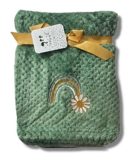 MANTA FELPA - PATO GANSO NIÑAS 223 - FLORES VERDES - CAMA CUNA BEBÉ NIÑO PEQUEÑO - Imagen 1 de 1