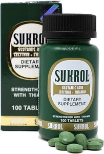 SUKROL, Vitamin, Improve Healthy Brain Function, 100 Tablets, Bottle - Picture 1 of 6