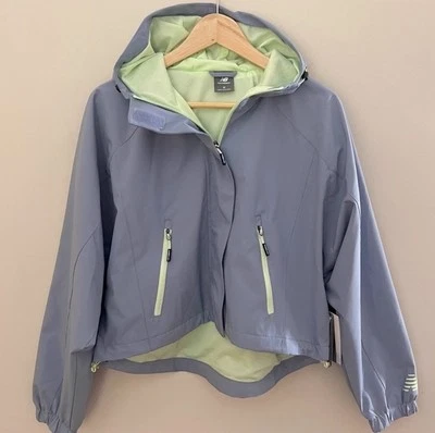 Chaqueta cortavientos New Balance para mujer M Soft Shell azul Athleisure nueva con etiquetas Foto 1 de 4
