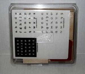 Vintage Retired 2005 Stampin up Alphabits Rubber Stamp Set Unused - Picture 1 of 3