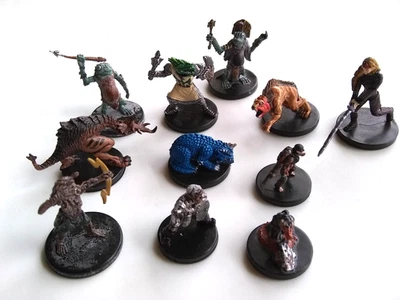 11 Dungeons and Dragons Night Below Kalashtar Bluespawn Medusa Krenshar Kua-Toa Foto 1 de 4