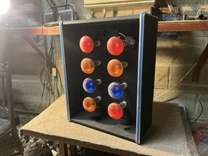Vintage disco light box case sound to light style Bulgin 70s 80s coloured bulbs - Picture 1 of 6
