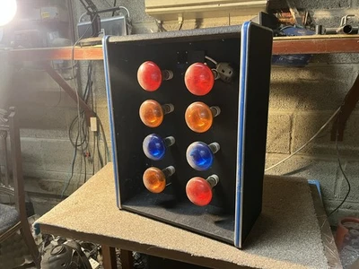 Vintage disco light box case sound to light style Bulgin 70s 80s coloured bulbs - Image 1 of 4