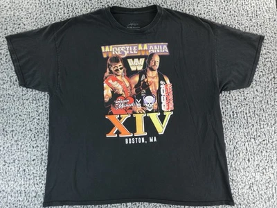 Camiseta para mujer Wrestle Mania XIV Boston.MA 3X / 3XG / 3TG (54/56) negra Foto 1 de 4