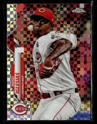 2020 Topps Chrome #175 Raisel Iglesias X-Fractor Refractor Card Cincinnati Reds - Image 1 of 2