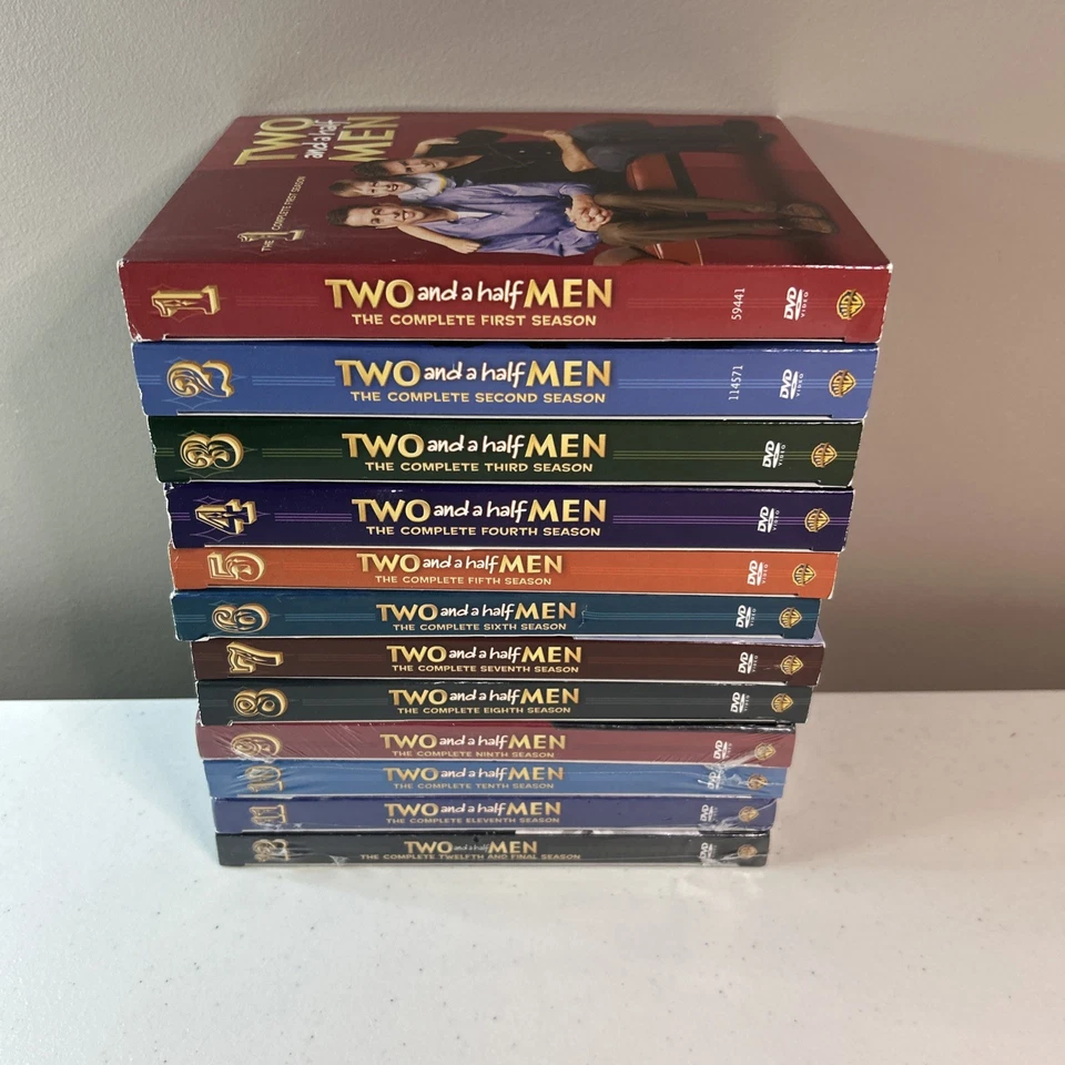 Two & A Half Men Complete Seas Series 1-12 DVD Comedy Gift Set Charlie Sheen - Image 1 of 4