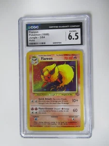 1999 Pokemon Jungle Flareon 3/64 Holo CGC 6.5 - Picture 1 of 3