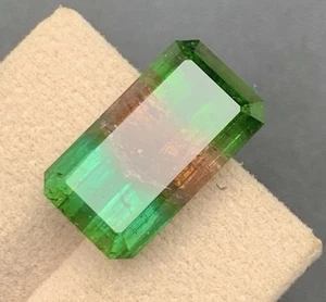 15.53 CRT rare tricolor Tourmaline Natural Earth Mined Unheated Faceted - Picture 1 of 6