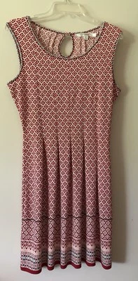 Vestido plisado diseño geométrico Studio M talla M Foto 1 de 4