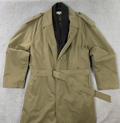 Gabardina Ermenegild Zegna Hombre Mediana, 50 Cinturón Cremallera Forro Acolchado Hecho en Italia Foto 1 de 4