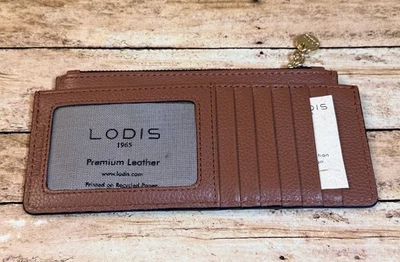 LODIS Catalina Apilador de Tarjetas Largo Portatarjetas de Crédito Casnut Protección RFID NUEVO Foto 1 de 4