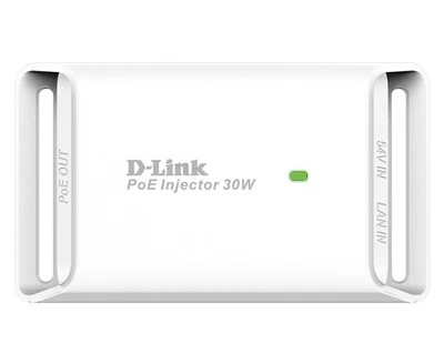 D-Link DPE-301GI 1-Port Gigabit 30 W PoE Injector , White Gigabit PoE+ Injector - Image 1 of 4