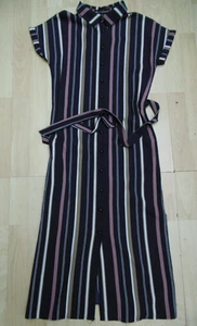 MELA LONDON MAXI SHIRT SIZE 10 DRESS IDEAL FOR WEDDINGS! PURPLE STRIPED BNWT - Picture 1 of 3