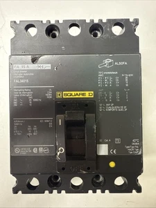 Disyuntor Square D FAL34015 15 Amp 600v - Imagen 1 de 8