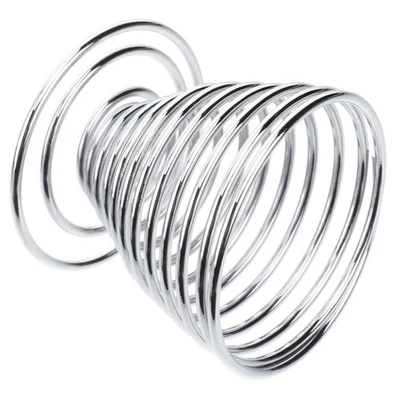  4 Stück Edelstahl Eierbecher Mini Federdraht Eierablage Eierhalter gekochter Ei - Bild 1 von 4