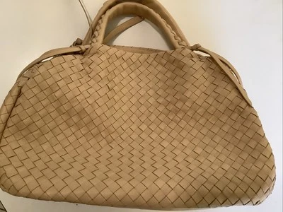 Christoper  Kon Butter Beige Leather Satchel Handbag WOW - Изображение 1 из 4