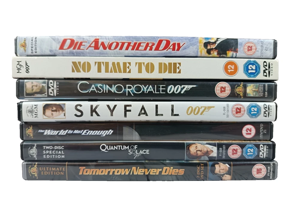 007 James Bond Daniel Craig 7 Movie Collection DVD Bundle - Image 1 of 1