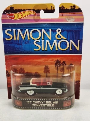 Chevy Bel Air Convertible 2013 Hot Wheels 57 Simon & Simon Retro Entertainment Foto 1 de 4