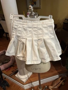Falda Tenis J. Galt Brandy Melville Beige Plisada Skort Cremallera Lateral Talla S - Imagen 1 de 6