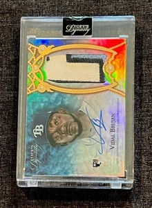 2022 Topps Dynasty MLB #DAP-VB1 Vidal Brujan Patch Auto /10 RC TB Rays Rookie - Picture 1 of 2