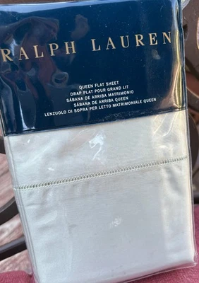 RALPH LAUREN 624 LENÇOL PLANO RAINHA CETIM SÓLIDO ~ JADE ANTIGO - Imagem 1 de 4