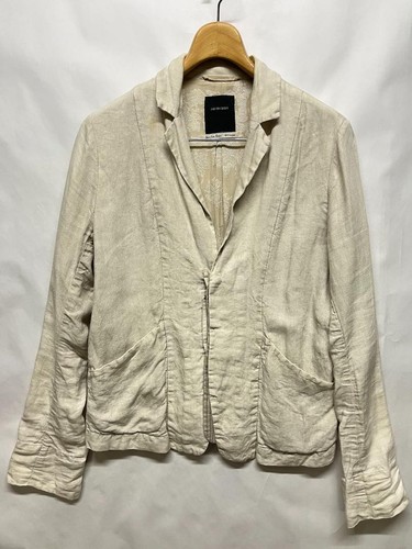 OFF WHITE giacca di lino pas de calais taglia L bianco sporco