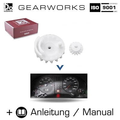 PARTWORKS Ingranaggi Tachimetro per AUDI 80 B3 B4 Strumentazione Tachimetro Riparazione E15 + SET 16-K