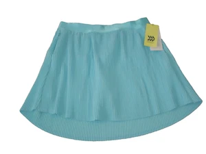 Girls' Pleated Skirt Skort All in Motion Woven Vibrant Auqa Blue XL - Picture 1 of 4