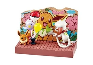 Pokemon Re-ment - Pokemon Town 2 Minifigur: Eevee & Smeargle - Bild 1 von 3