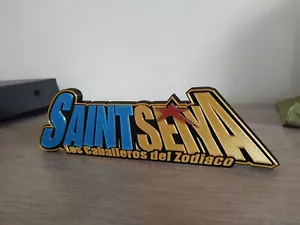 logo saint seiya spanish version sign display los caballeros del zodiaco - Imagen 1 de 5