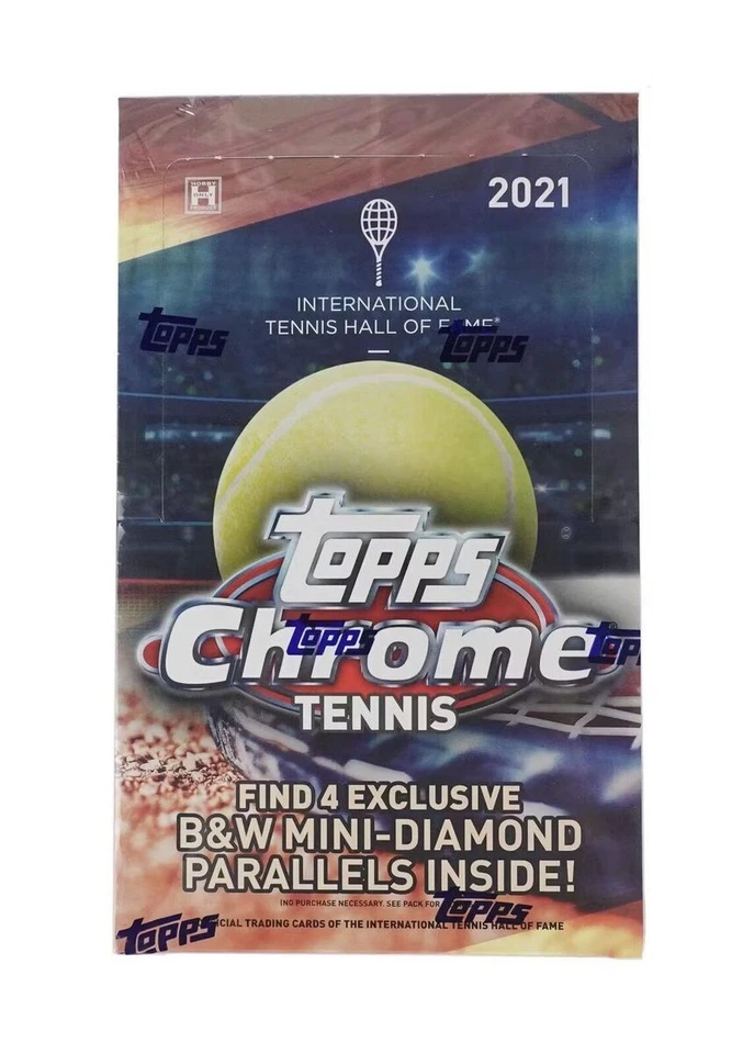 Topps 2021 Chrome Tennis Hobby Lite Box - 64 Cards