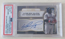2021 Topps Definitive David Ortiz Legendary Auto Collection PSA GEM MT 10 AUTO 9