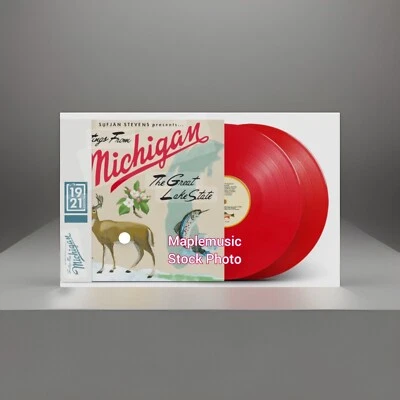 Sufjan Stevens Michigan (hmv Exclusive) 2x Red Vinyl 12" Album, Mint, Sealed. - Image 1 of 3