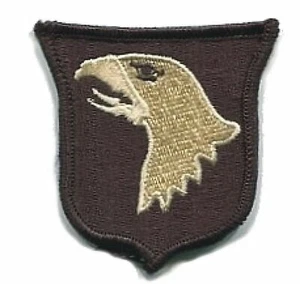 Black Tan Coyote 101st Airborne Division Eagle Patch Fits For VELCRO® BRAND Loop - Picture 1 of 1