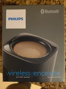 NUEVO Philips BT100B Inalámbrico Mini Portátil Bluetooth Altavoz Negro Micrófono - Imagen 1 de 3