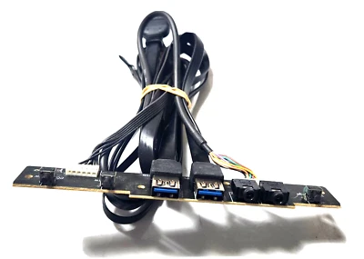 ANTEC DARK PHANTOM DP501 FRONT PORT ASSEMBLY 2 X USB 3.0+AUDIO+PW/RESET/RGB SW - Image 1 of 2