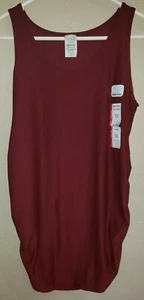 CAMISA TOP SIN MANGAS MATERNIDAD BORGOÑA NUEVA CON ETIQUETAS talla pequeña 4/6 TIME AND T - Imagen 1 de 1
