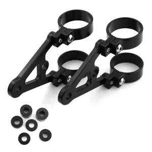 Motorcycle Headlight Mount Bracket Fork Head Lamp Holder Fit For 50mm Fork Tubes - Picture 1 of 7