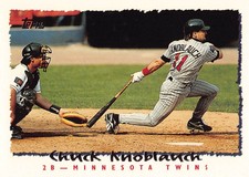 Chuck Knoblauch 1995 Topps 250  Minnesota Twins